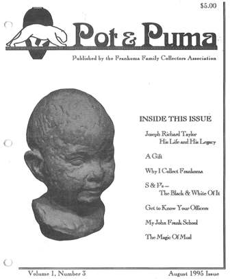 Frankoma Collectors Club newsletter, Vol 1 No 3, August 1995